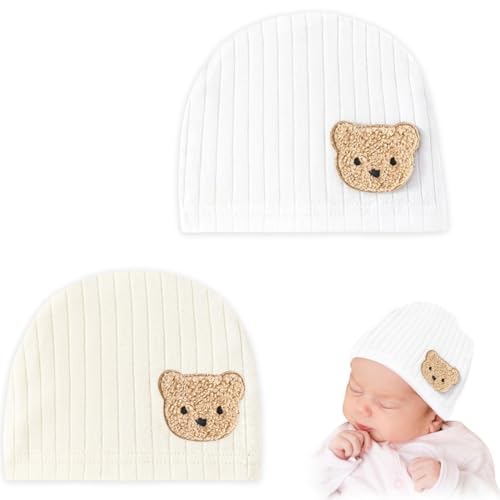 Bonnet tricoté 2 pièces unisexe chapeaux bébé bonnet chapeaux nouveau-né enfant en bas âge doux mignon tricoté chapeau pour bébé
