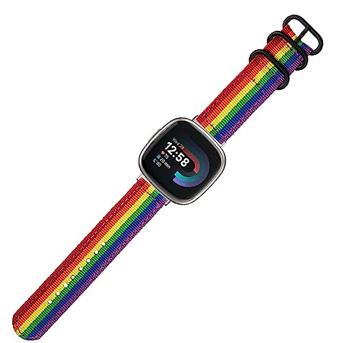 Correa de nylon para Fitbit Versa 4/3/Sense 2 miniatura 6