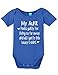 My Aunt Feels Guilty Printed Infant Bodysuit Baby Romper Royal 6-12 Month