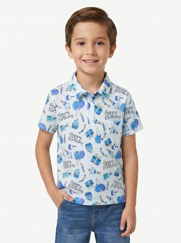 Image of Unique Baby Moisture Wicking Kids Polo Shirts for Toddler Boys Polo Shirt