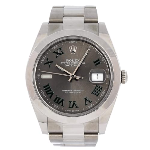 Pre-Loved Oyster Perpetual Datejust Wimbledon Automatic Watch Stainless Steel 41