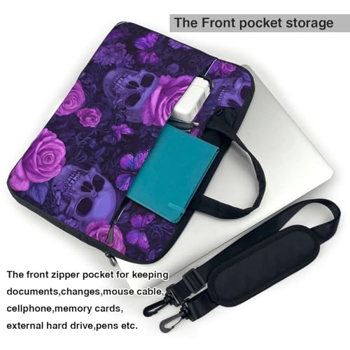 Bolsa para portátil impermeable 14 pulgadas diseño calaveras miniatura 6