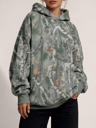 Image of Trendy Queen Women Oversized Hoodies Fall Outfits | Gentle Skin Feel, Aesthetic Drop Shoulder, Large Kangaroo Pocket, Seamless Daily Outfit Match
