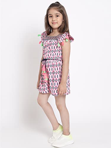 Image of Nautinati Girls Strappy Colourful Jumpsuit | Age 4-8 Years