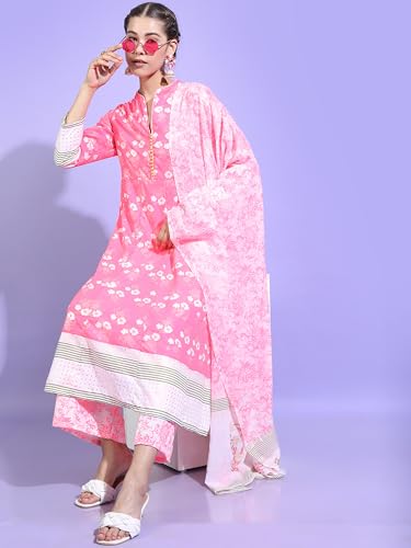 Image of Vishudh Women ROUND NECK ETHNIC SET VNK3003004 Multicolor