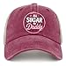 All Sugar No Daddy Trucker Hat Women Vintage Mesh Hat for Summer Deep Rose
