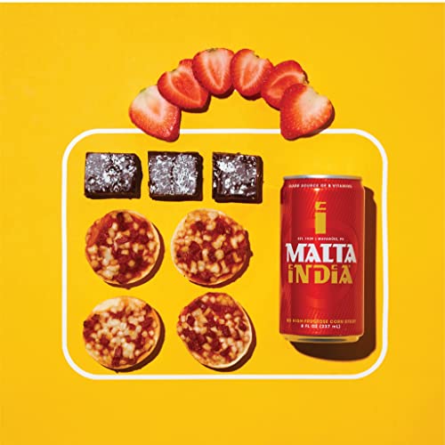Image of Malta India - Malt Beverage Non Alcoholic Original from Puerto Rico, 8 Ounce (Pack of 6) - Packaging may vary