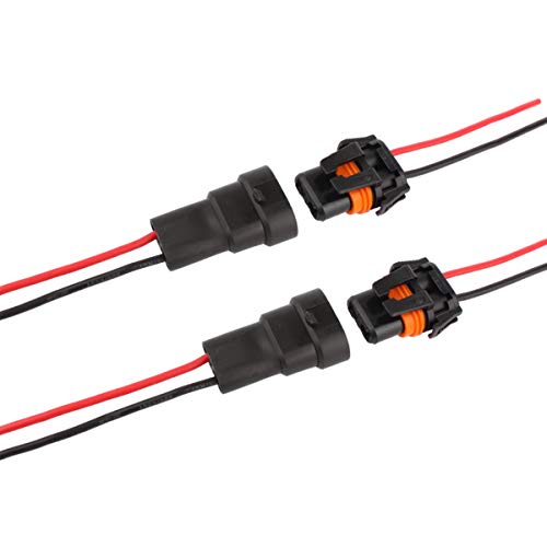 Conector de repuesto para faros antiniebla macho y hembra Tomall para cables de coche