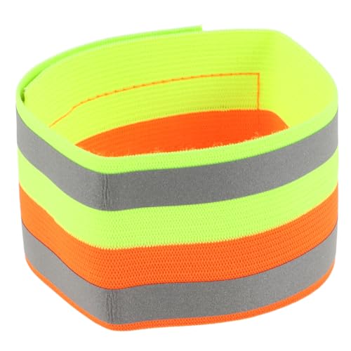 BESTonZON 2Pcs Adjustable Reflective Wristbands for Night Running Cycling Climbing High Visibility Safety Gear for Outdoor Activities Comfortable Fit Durable Design