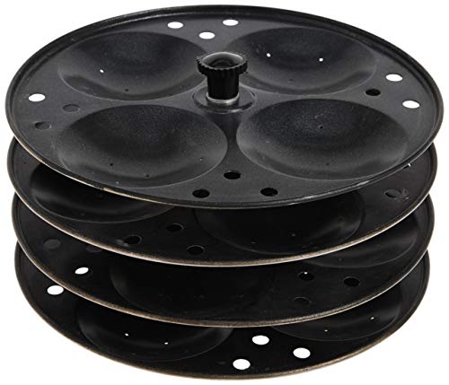 TABAKH 4-Rack Non-Stick Idli Stand, Makes 16 Idlys