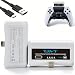 2Pcs Externer Akku für Sony PlayStation 5 Controller, PS5 Dualsense/Dualsense Edge Controller, mit LED Anzeige und USB-C Ladekabel
