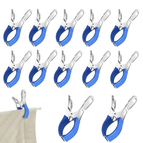 12 morsetti di serraggio per copertura della piscina, morsetti a molla di grande apertura alare, morsetti in metallo per piscine fuori terra, morsetti a molla con forte forza di serraggio per colle,