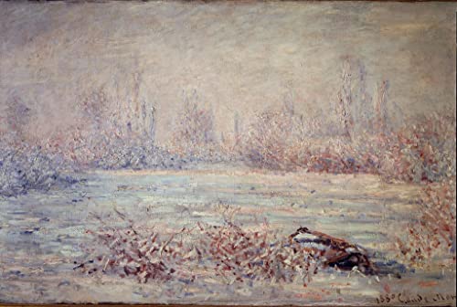 Affiche Toile Givre près de Vétheuil Monet pour habiller un mur vide avec élégance 60x90cm