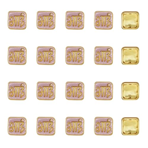 Image of Satra Tarders Meenakari Kundan Beads for DIY Jewellery Making Rakhi Making | Size : 12mm | Qty : 6pcs | Pink