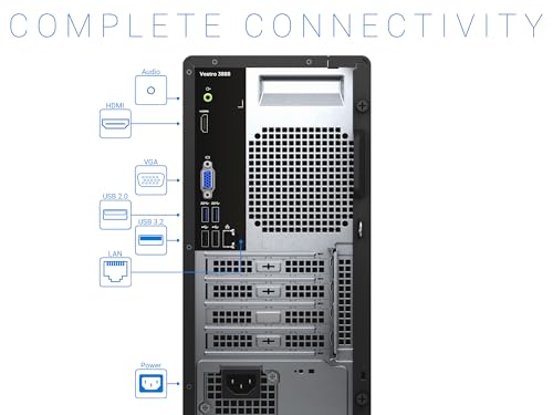 Image of Dell Vostro 3888 Business Desktop Computer, Intel Hexa-Core i5-10400 up to 4.3GHz (Beats i7-8700), 16GB DDR4 RAM, 1TB PCIe SSD, 802.11AC WiFi, Bluetooth, HDMI, VGA, Windows 10 Pro