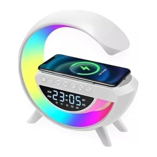 Luminária De Mesa Abajur Rgb Smart Bluetooth Speaker Wireles Tecnologia RGB Speaker Caixa De Som E Carregador Por Indução Bluetooth Carrega Sem Fio Luz Noturna Ambiente
