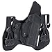 BLACKHAWK 422034BK-R Leather Tuckable Pancake Holster, Black, Size 34