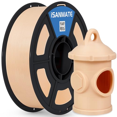 Image of iSANMATE 3D Printer Filament ASA Natural Beige, UV & Weather Resistant ASA Filament Perfect for Outdoor Functional Parts, for Bambu Lab 3D Printers,AMS,AMSLite, 1kg Spool (2.2lbs)