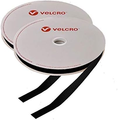 10mm Velcro® Brand Hook & Loop Black Sew On 2m