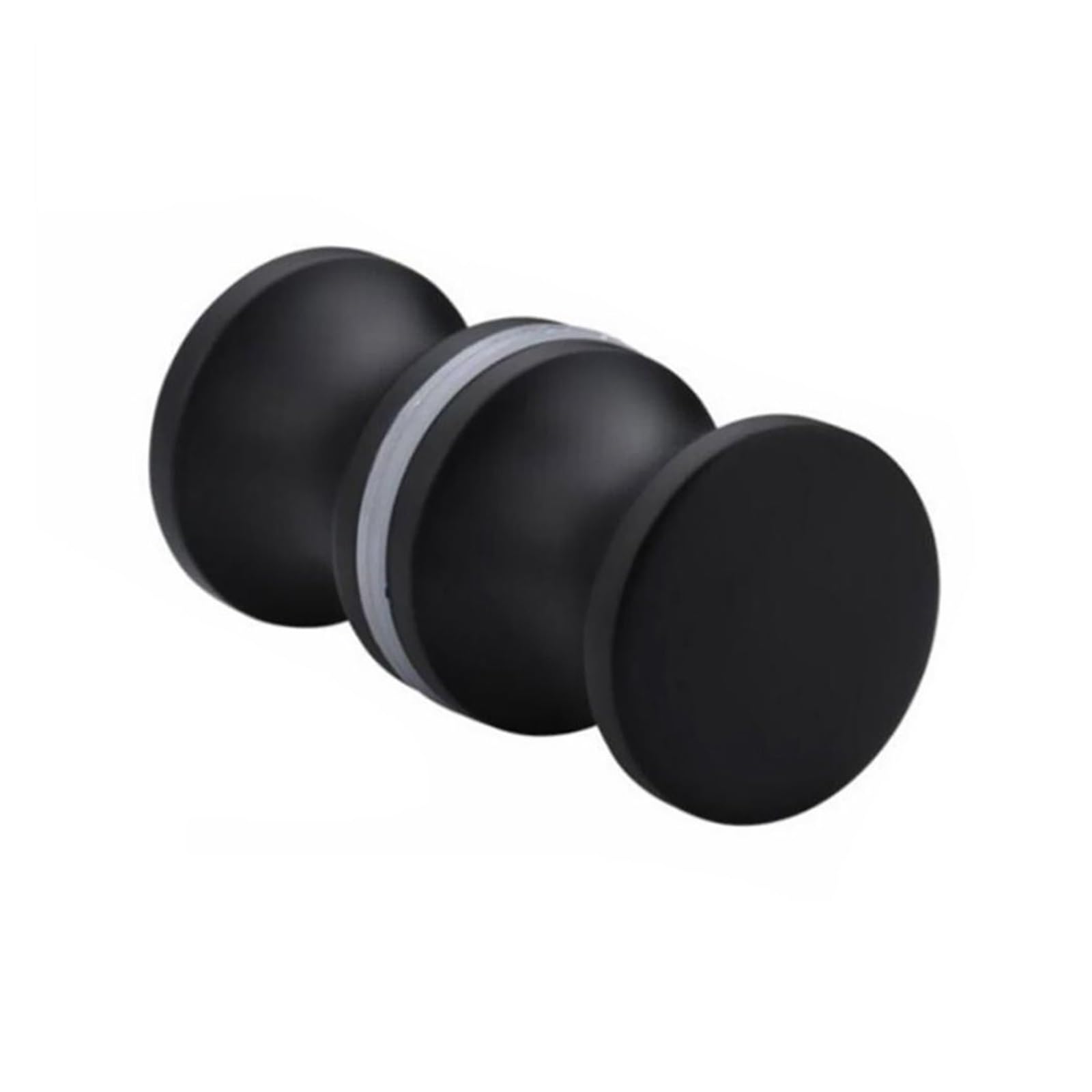PPQIRU 2pcs Kitchen Hardware Bathroom Glass Door Knob Wardrobe Pulls Shower Handle Cabinet for Shower Door(Black-B)