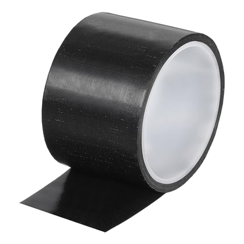 Image of MECCANIXITY High Temperature Tape 60mm PTFE Coated Fabric Tape Heat Resistant Tape for Vacuum Sealers Adhesive Tape 10m /33ft Black 0.18mm Thickness