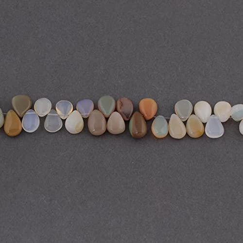 Opal Éthiopien naturel perles poire lisses Welo LKBEADS pour création bijoux DIY