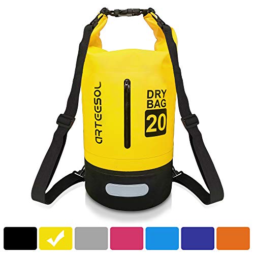 arteesol Dry Bag, Waterproof Dry Bag 5L/10L/20L/30L Backpack with Adjustable Shoulder Strap Perfect