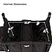 Keenz VYOO Stroller Wagon with Canopy - Foldable Design for Easy Storage, 5 Seating Positions for Kids, Enhanced Child Safety, All-Terrain Mobility, 4-Passangers, Black