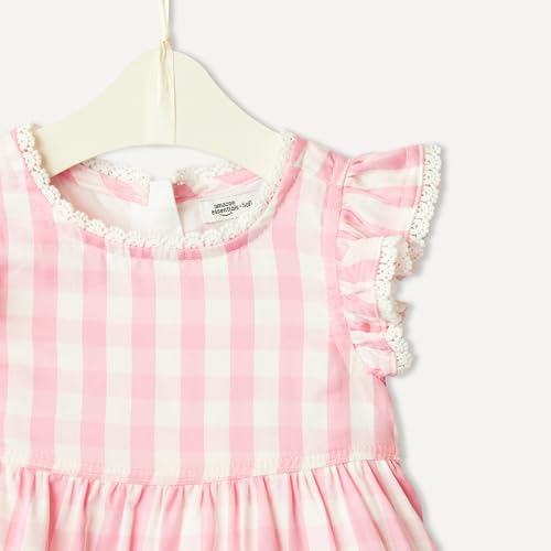 Amazon Essentials X Sofia Grainge Girls' Baby Girls' and Toddlers Woven Casual Dress, Pink Big Gingham, 24 Months by Amazon Essentials - Image 5