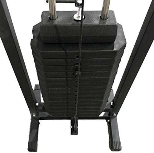 GYM MASTER 180kg Cable Crossover Machine With Upgraded Swivel Pulleys and Pull Up Chinning Bar - Black