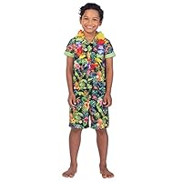 amscan (PKT) (9911429) Child Boys Hawaii Set Black Costume (10-12yr)
