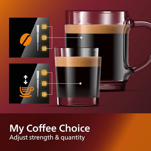 Philips 3200 Series Fully Automatic Espresso Machine, Classic Milk Frother, 4 Coffee Varieties, Intuitive Touch Display, 100% Ceramic Grinder, AquaClean Filter, Aroma Seal, Black (EP3221/44) by Philips - Image 6