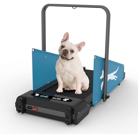 FYC 2-in-1 Dog Treadmill for Home - 220lbs Weight Capacity Folding Pet Training Machine Compact Exercise Workout Foldable Running Machine Portable for Running Walking, Easy Installation Cover