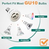 DiCUNO E14 do GU10 adapter nasadowy, gniazdo lampy, zestaw 6 szt