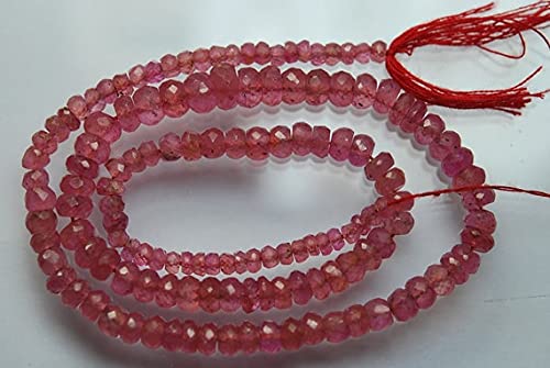 Saphir rose naturel en fil de 14 pouces pour fabriquer un cadeau personnalisé