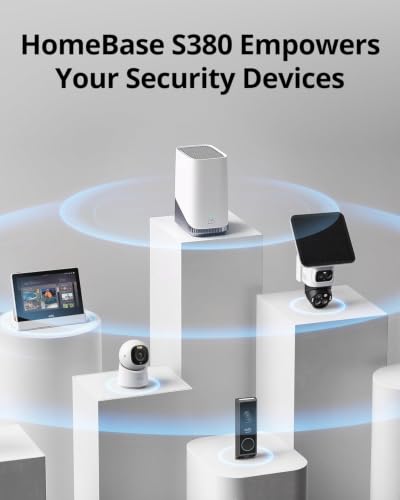 Image of eufy Security HomeBase 3 (HomeBase S380) with 4 Entry Sensors E20 | Smart Hub for eufy Devices, Up to 16TB Local Storage, BionicMind AI, Dual-Side Detection Sensors, No Monthly Fee