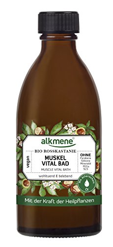 alkmene Muskel Vital Bad mit Bio Rosskastanie, Badezusatz, zur Entspannung der Muskeln, 125 ml - 2er Pack (2 x 125 ml)