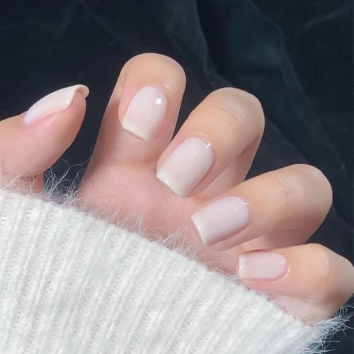 COSMOO Quick Dry Nail Polish, Nude Pink Chip Resistant Manicure, Non-Toxic, Vegan, Cruelty Free, 12ml, Fast Drying in 60 Seconds (Sheer Pale Pink)