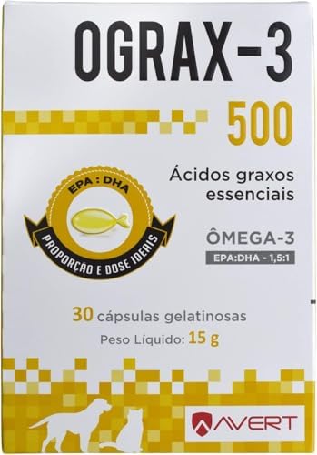 Suplemento Avert Ograx-3 para Cães e Gatos - 500mg