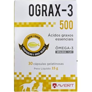 Suplemento Avert Ograx-3 para Cães e Gatos - 500mg