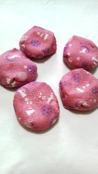 Amazon | お手玉5個セット（1つ鈴入り） 中身ペレット ピンク