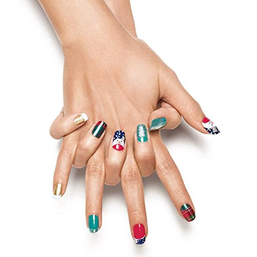 Avon Nail Art Design Strips French Tips Let It Snow by