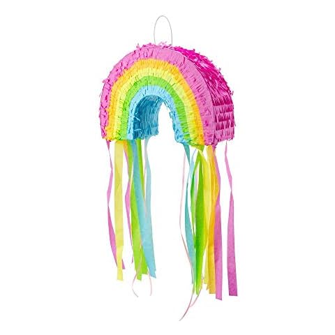 Mellilu Pinata Regenbogen Geburtstagspinata Schlagpinata zum Befüllen Pinata Cover