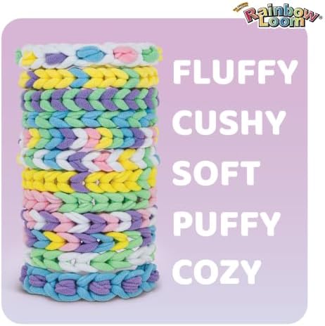 Rainbow Loom 퍼프 팝 팔찌 만들기 키트, 1200 플러프 밴드, DIY 공예 — 사진 6
