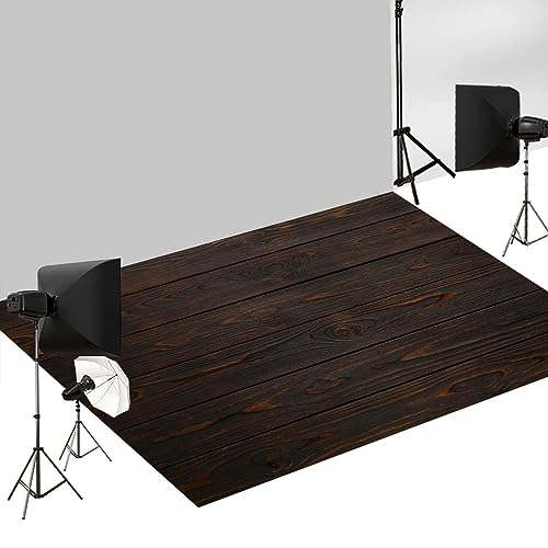 Avezano Dark Brown Wood Floor Backdrop Wooden Floor Rubber Mat