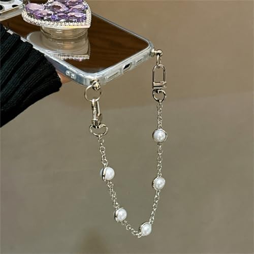 Coque de téléphone iPhone 15 Pro avec chaîne de perles pour vos soirées - 4