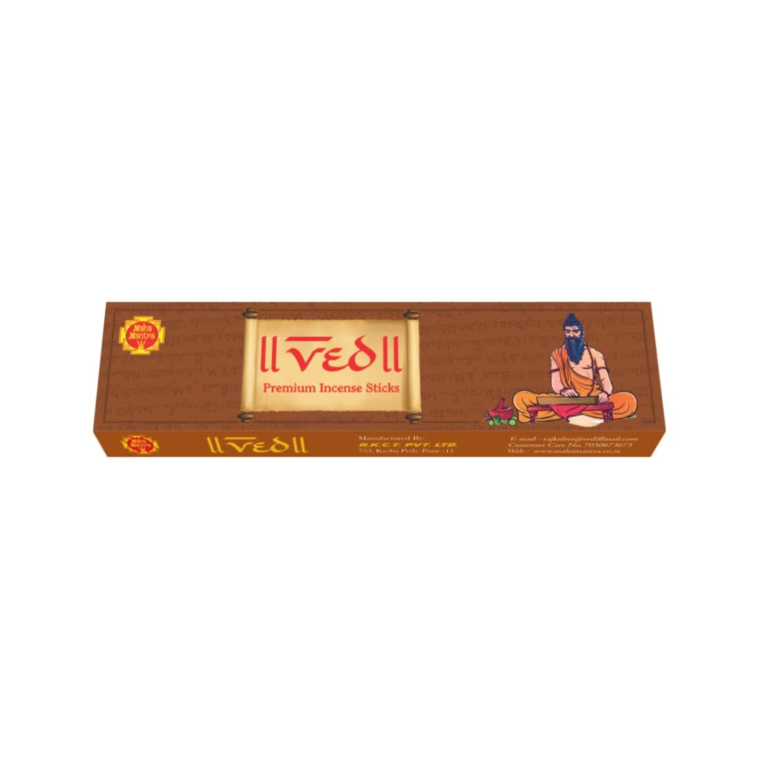 Mahamantra Agarbatti Ved Incense Stick for Home Fragrance Rosy and