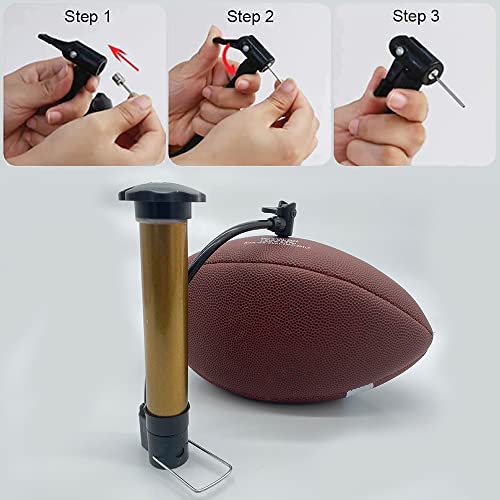 Yoasonek Junior's Football, Training Football With Pump, Super Grip Composite Leather Football For Indoor/Outdoor Training, All Team Options (Junior) #TOP4