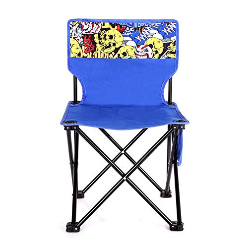 Chaise pliante portable de jardin et camping | Tabouret coloré en tissu pour pêche