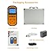 Upgraded 4 Gas Monitor Multi Gas Detector, Yfwsrecinoe Gas Leak Detector, Rechargeable 4 Gas Monitor Ex H2s Co O2 with LCD Multiple Indicator (Orange)